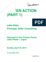 Citizen Action (PART 1) : Leke Alder Principal, Alder Consulting