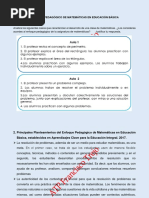 Enfoque Pedagógico de Matemáticas en Educación Básica