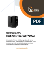 Manual-Apc-Back-Ups APC Back-UPS 400VC, 600VA &700VA Brasil