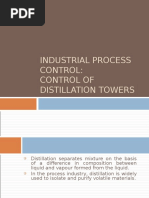 Industrial Process Control: Control of Distillation Towers