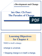 Organization Development and Change: Sec One: CH Four: The Paradox of Change