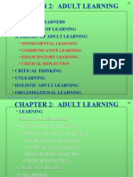 Learning - Adults As Learners - Basic Types of Learning - A Theory of Adult Learning