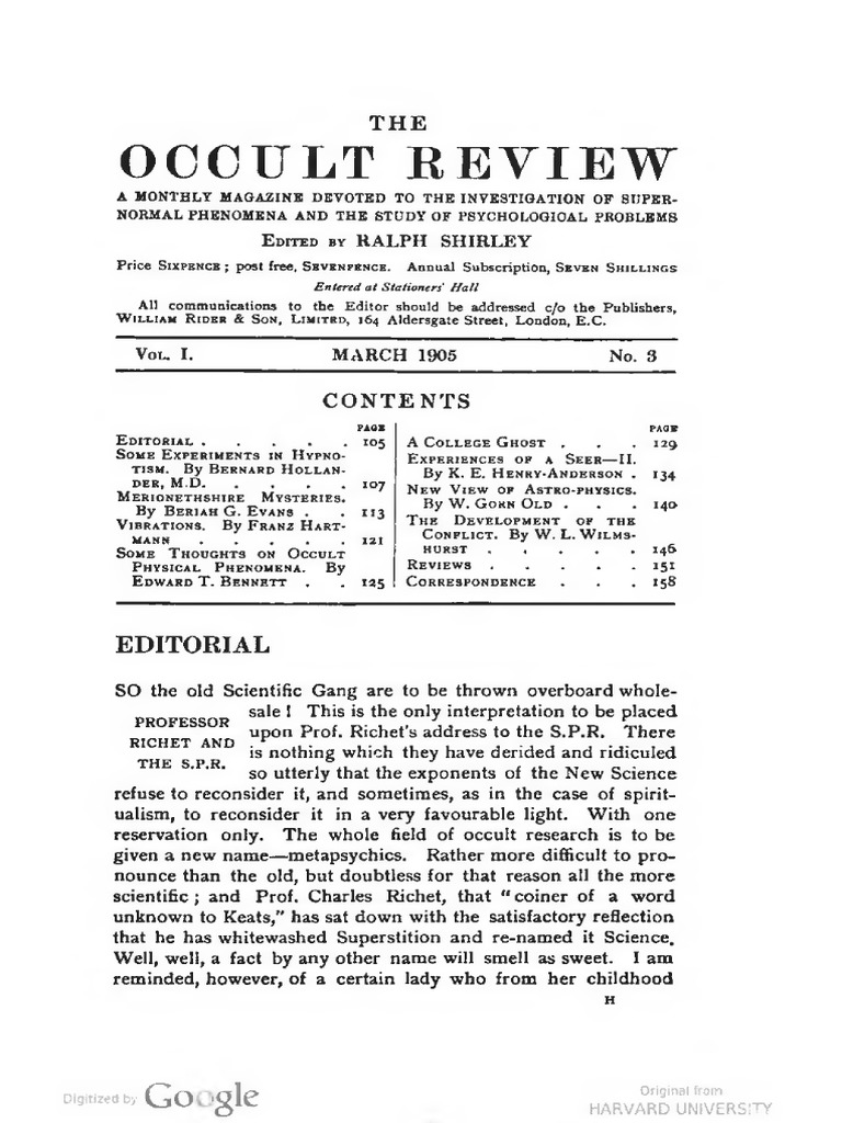 Unlocking the Mysteries – Anthony Norvell’s “The Occult Sciences” PDF