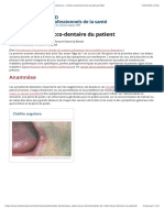 1bilan de L'état Bucco-Dentaire Du Patient - Troubles Dentaires - Édition Professionnelle Du Manuel MSD PDF