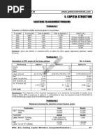 Capital Structure: Solutions To Assignment Problems