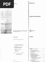 Como Se Faz Uma Tese Umberto Eco