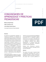 Comunidades de Aprendizaje Y Prácticas Pedagógicas