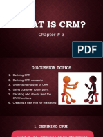 What Is CRM?: Chapter # 3