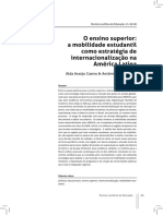 O ensino superior a mobilidade estudantil como estratégia de internacionalização na América Latina.pdf.pdf