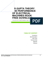 J B Gupta Theory and Performance of Electrical Machines Book