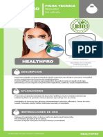 Respirador Blanco Plegable Healthpro