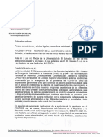 ACUERDO RECTORIA 179 - 19 MAR20 - DISPOSICIONES PARA FUNCIONAMINETO UES