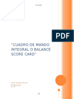 Evidencia 3 Diseño “Cuadro de Mando Integral o Balance Score Card”