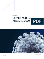 COVID-19: Briefing Note, March 16, 2020: Our Latest Perspective On The Coronavirus Outbreak