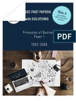 Csec Past Papers With Solutions: Principles of Business Paper 1 2 0 0 2 - 2 0 0 8