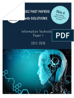 Csec Past Papers With Solutions: Informationtechnology Paper 1 2 0 1 2 - 2 0 1 8