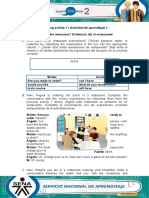 Mesero o El Cliente Clasificando Las Expresiones Del Recuadro en La Columna Correcta