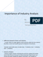Importance of Industry Analysis