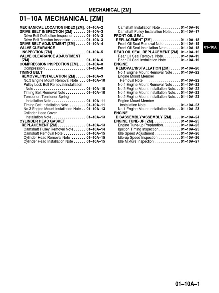 Mechanical Engine Maintenance Guide | PDF | Belt (Mechanical) | Engine ...