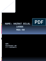 Name: Hazrat Bilal 14904 MBA-90