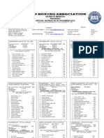 World Boxing Association: Gilberto Mendoza President Official Ratings As of November 2010