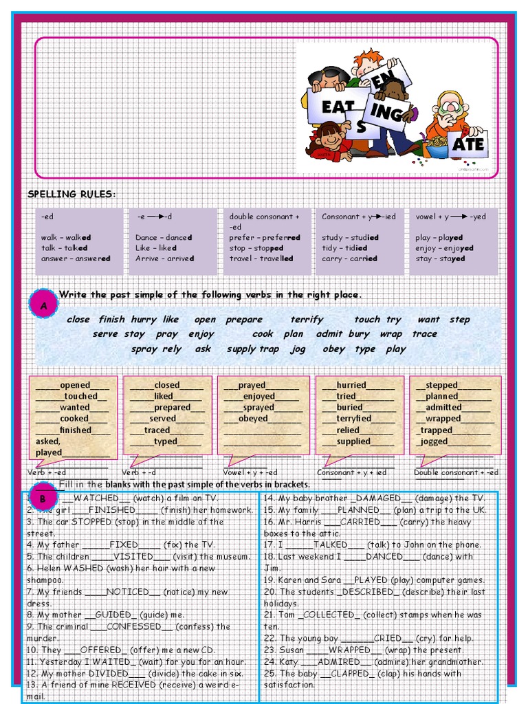 Past Simple Verb Forms Guide | PDF | Linguistics