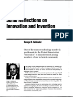 Some Reflections On Lnnovation and Lnvention: George H. Heilmeier