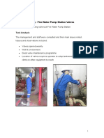 Case Study 1 Manual Handling: Fire Water Pump Station Valves