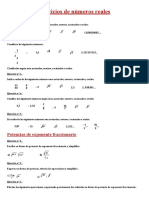 Ejercicios de Numeros Reales - Potencias - Radicales