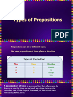 Prepositions Week 5