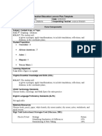 Teacher Education Lesson Plan Template