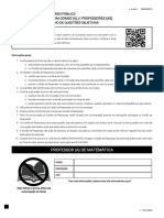 Joaquim Gomes (Al) - Professores (As) : Concurso Público Caderno de Questões Objetivas