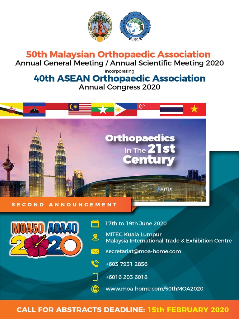 21st Century 50th Malaysian Orthopaedic Association PDF Orthopedic