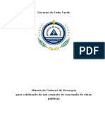 ARAP Minuta Caderno de Encargos - Concesso de Obras Pblicas