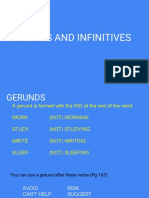 GERUNDS AND INFINITIVES