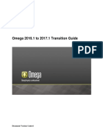 Omega 2016.1 To 2017.1 Transition Guide: Document Version Control
