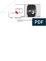 F189 Tiptronic Switch: in Selector Mechanism Cover, Integrated in Printed Circuit For Symbol Insert