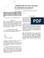 Formulacion Simplificada Del Efecto-Piel para Lineas de Transmision de Potencia