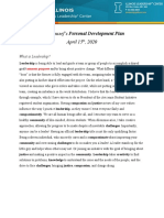 Sara Youssef's Personal Development Plan April 15, 2020: What Is Leadership?