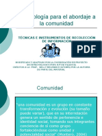 Estrategias para El Diagnostico Comunitario