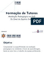 Slides Videoaula 3 Curso Formação de Tutores