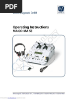 Service Manual Audiometer MA 53