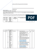 Esquema de Recuperación Del Servicio Educativo Privado - La Inmaculada - 2años