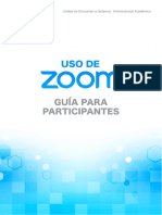 Guía para el uso de Zoom en videoconferencias