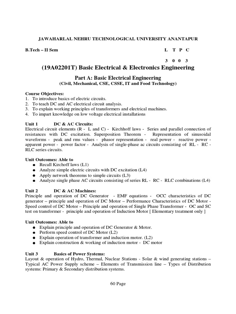 Unit-1 - DC & AC Circuits PDF | PDF | Electronic Circuits | Electrical ...