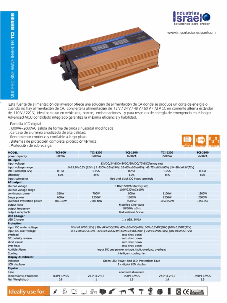 Tci Inverter | PDF | Ingeniería de la Energía | Ingeniería Electrónica