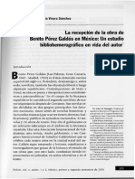 Recepción de Galdós en México PDF