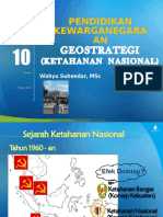 PPT10 - Ketahanan Nasional (Geostrategi)
