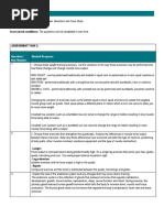 Assessment Task Title: Short Answer Questions and Case Study Assessment Conditions: The Questions Can Be Completed in Own Time