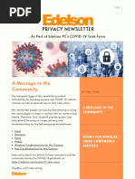 Privacy Newsletter: A Message To The Community